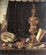 CLAESZ, Pieter, Still-life with Great Golden Goblet fg